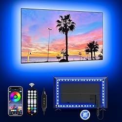 MATICOD LED Lights for TV Led Backlight, 16.4ft RGB Led Strip Lights for TV Lights Behind, USB Led Light Strip for 55-70in TV, Bluetooth APP Control Music Sync Ambient Lighting for Gaming Room