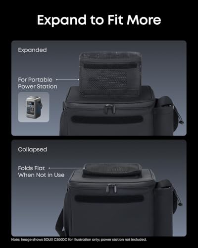 Image of Soundcore Nebula Portable Carry Bag for P1&P1i Projector, Compact and Lightweight Travel Case with Adjustable Storage, Shoulder Strap, and Durable Waterproof Polyester Fabric