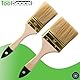 ToolSpace Flachpinsel Profi Pinselset Flachpinselset Lasurpinsel Naturhaar für Lack Lasur Farbe Kreidefarbe Möbel Wand Fenster Malerpinsel für Innen Außen wiederverwendbar DIY 25 mm 36 mm 50 mm 76 mm
