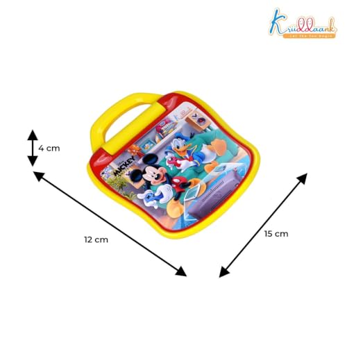 Image of LTS Mickey Mouse Theme Educational Laptop for Kids - Interactive Preschool Learning Toy with Alphabet,Numbers & Word Pronunciation,Battery Operated English Computer for Boys & Girls 3+Years