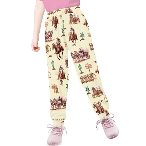 Casual Active Playwear Sweats Pants Elastic Sweatpants for Kids