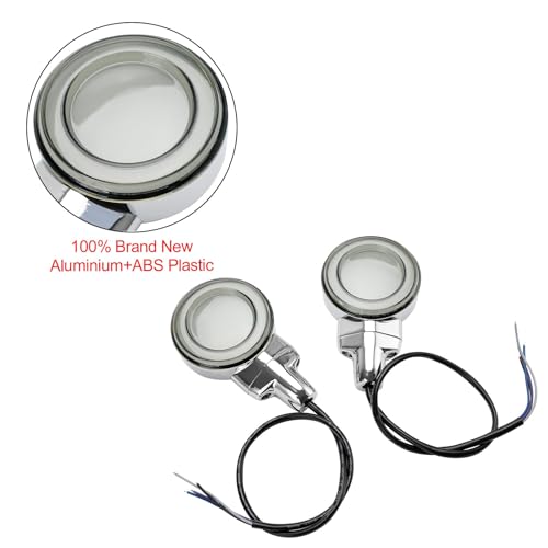 Topteng LED Flat Turn Signal Light for Harley Heritage Softail Classic FLSTC 1999-, Touring 2001+ Models with Flat Lens Turn Signals2