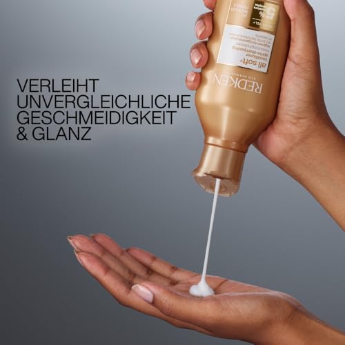 7. Bild von Redken Spülung für trockenes und brüchiges Haar, Belebt und hydratisiert, Mit Fettsäuren, Antioxidantien und Argan-Öl, All Soft Conditioner 1 stück (1er Pack)