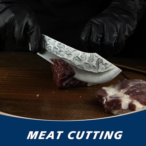 Ogival Butcher Knife For Meat Cutting, Chopping, Dicing, Mincing- 12 Inch Meat Cleaver Knife Made With Hand Forged Hc Steel For Home And Outdoor thumb #3