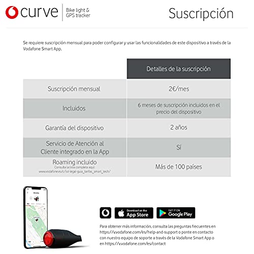 Vodafone Curve Bike, luce freno posteriore