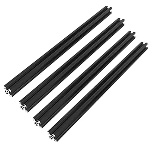 Perfil extrusión 2020 V-slot negro anodizado de alta resistencia estructural 2