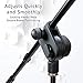 LyxPro Microphone Stand Boom Arm Tilting Rotating Floor Podium Stage or Studio Strong Durable And Foldable Height 38.5