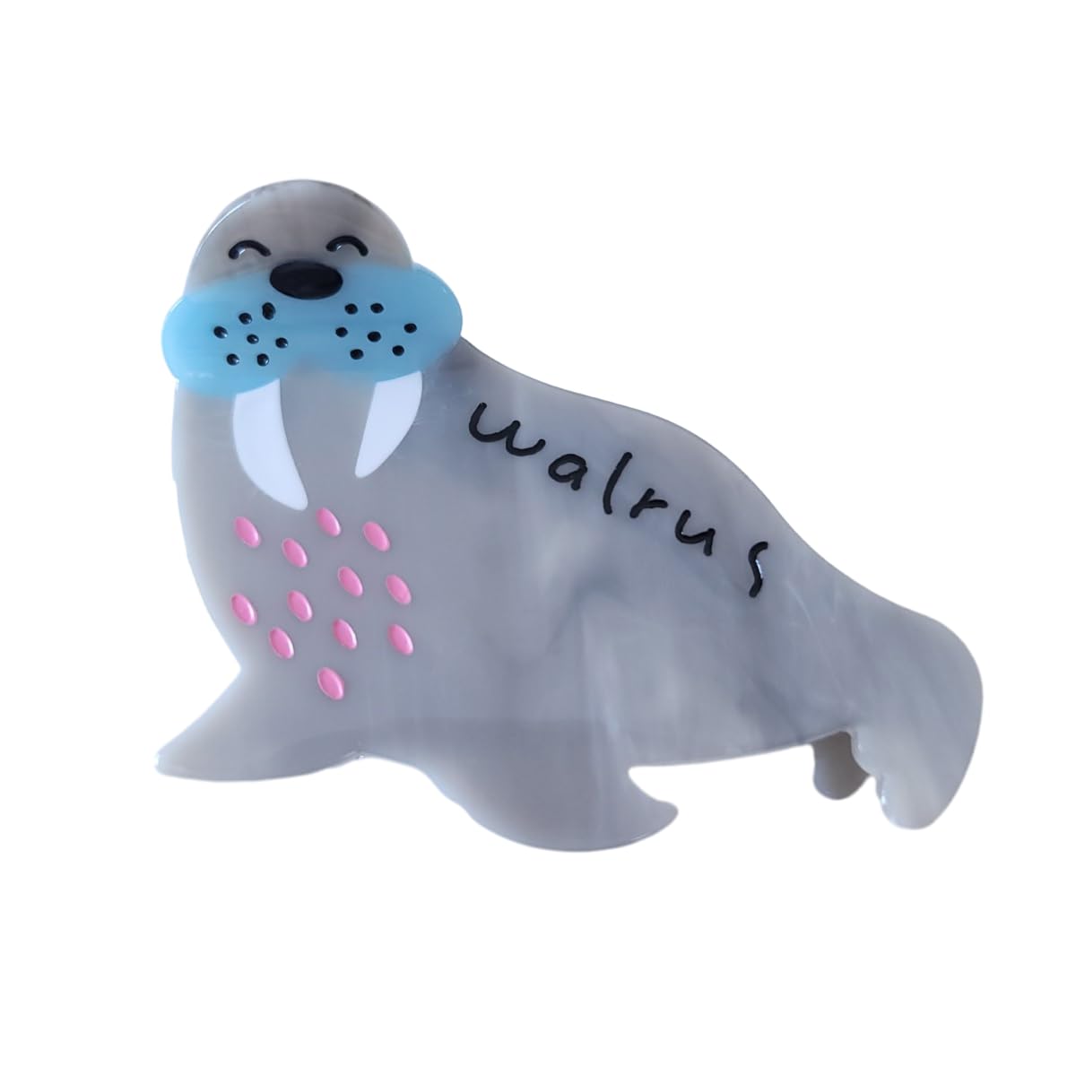 Walrus Hair Clips,Cellulose Acetate Hair Clips,Small Claw Clips for Girl,Hair Accessories