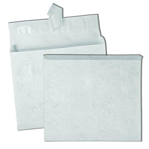 Quality Park Self-Seal Light Weight Expansion Envelopes, White, 10 x 13 x 2