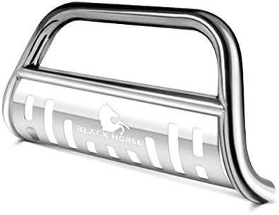 Black Horse Bull Bar Skid Plate Stainless Steel Compatible with 2008-2017 Jeep Patriot-CBS-JEB9001SP
