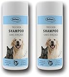 bubimex Shampoing Sec pour Chien, Chat et Petits Animaux (Lot de 2)