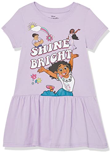 Disney Toddler Encanto Mirabel Jersey Short Sleeve Dress-Girls 2t-6x
