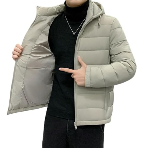 Veste d'hiver homme d'âge moyen coupe-vent légère et confortable