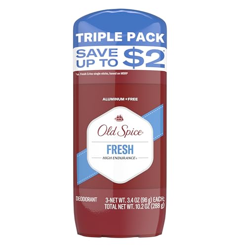 Old Spice Aluminum Free Deodorant For Men, High Endurance, 24/7 Sweat Defense & Odor Protection,...