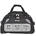 Pierre Cardin Lightweight Roller Holdall with Wheels - Small Duffle Bag Durable Stress Tested Wheels | Trolley & Grab Carry Options | Travel Wheeled Duffel Bags CL769 (Small 21")