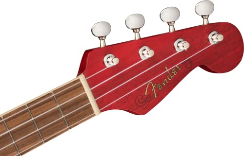 Fender Avalon Ténor Ukulélé Noyer Doigter Cerise - Les Beatles, Paul McCartney, John Lennon, RIngo Starr, George Harrison Fender Avalon Ténor Ukulélé Noyer Doigter Cerise – Image 6