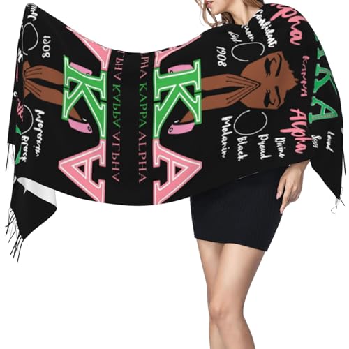 Scarf Sorority Gifts For Women Shawl Cashmere Long Large Warm With Tassel3