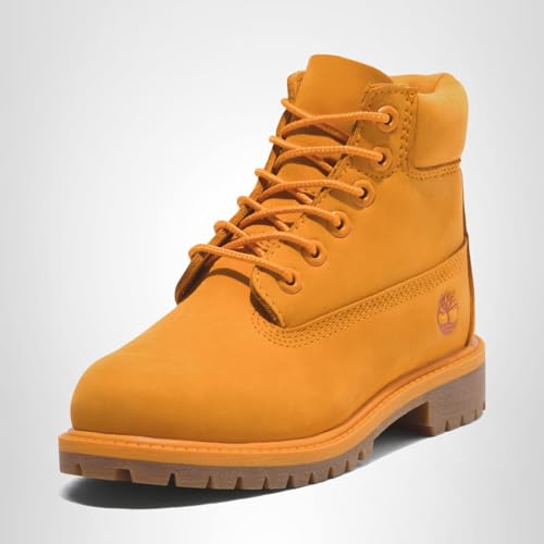 Timberland Timberland Junior 50th Edition Premium 6-Inch Waterproof Boot, Medium Orange Nubuck, 5