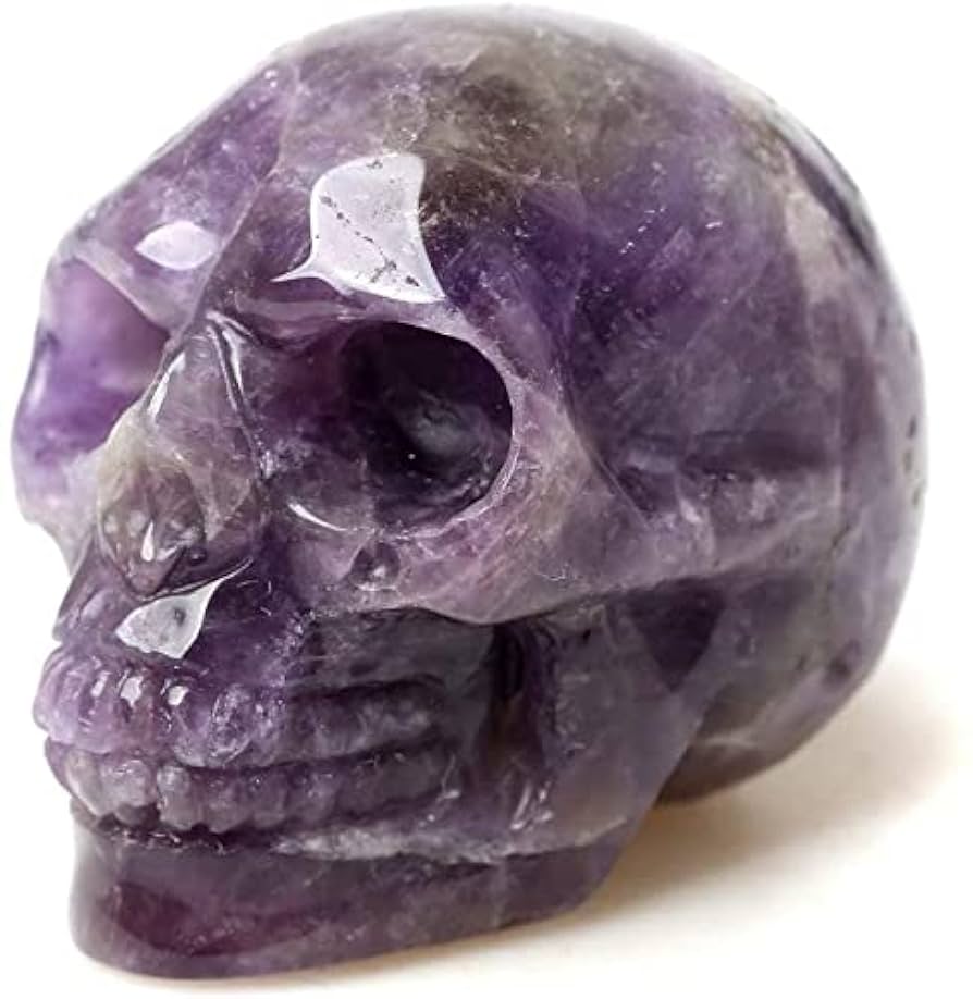 アメジスト　クリスタル　スカル 天然石 頭蓋骨 アメジスト クリスタル スカル 天然石 頭蓋骨