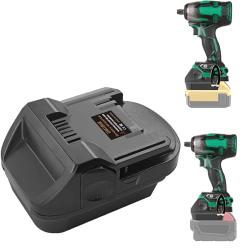 UNIKI for Hitachi &for Metabo HPT 18V Li-ion Battery Cordless Tool Adapter for DeWalt 20v Lithium Batteries for Milwaukee Lithium Batteries to for Hitachi, for Metabo HPT 18V Slide Battery