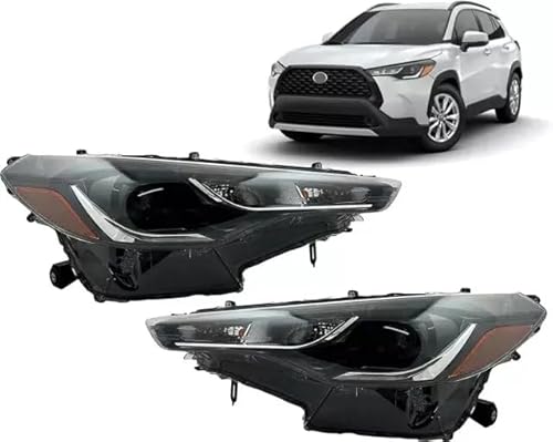 Image of PENSUN LED Headlight Assembly Fit for Toyota Corolla Cross 2022 2023, Pair of Headlamps Replacement, OEM 81110-0A230 (Left & Right/Driver & Passenger Side)