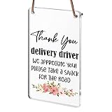 Delivery Drivers Sign, Cute Doorbell Sign, Ideal for Home, Yard, Offices, Spa Treatment, Law Firms,