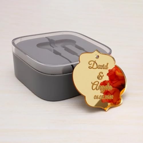 Décoration de cadeaux d'invités de fiançailles et mariage, lot miroir or - 7