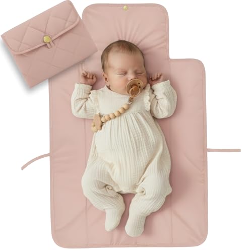 Image of Portable Diaper Changing Pad - Soft and Easy to Clean Diaper Changing Mat for Babies - The Perfect Lightweight and Foldable Pad for Traveling