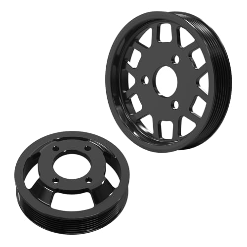 Bevinsee M54/M52TU Servolenkungspumpe-Riemenscheibe und Wasserpumpen, compatible with E46 E39 E53 E83 E36/5 320i 323i 325i 328i 330i 520i 523i 525i 528i 530i 32421740858, Aluminiumlegierung