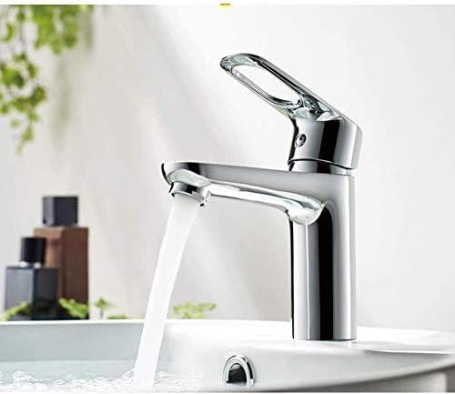Robinet de lavabo cascade en laiton avec finition chromée L1049