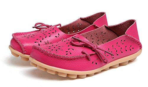 Image of VenusCelia Women's Breathable Comfort Walking Office Flat Loafer