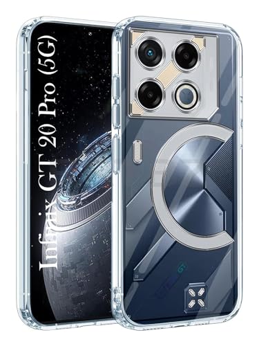 Image of Soft Silicone TPU Back Cover Compatible with Infinix GT 20 Pro, Transparent