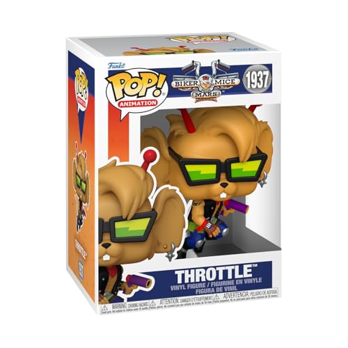 Funko Pop! Animation: Biker Mice from Mars - Throttle ​ - Figura de Vinilo Coleccionable - Idea de Regalo - Mercancia Oficial - Juguetes para Niños y Adultos - Cartoons Fans