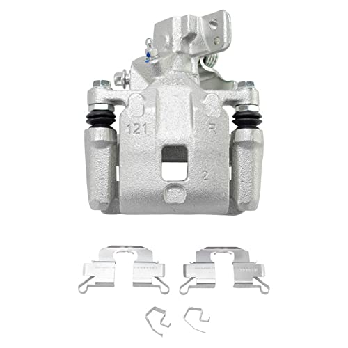 Image of TRQ Rear Right Brake Caliper w /Bracket Passenger Side