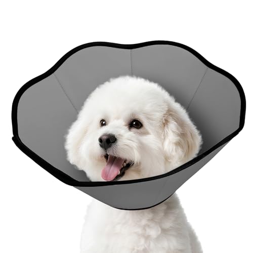 MIDOG Dog Cone Collar After Surgery, Soft Dog Cone Alternative to Stop Licking,Adjustable Elizabethan Recovery Cones for Small to Large Sized Dogs