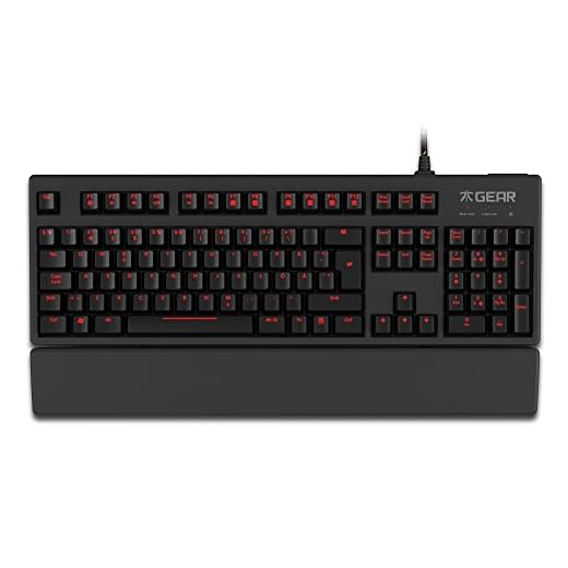 Clavier Pro Gaming LED Fnatic Gear Rush (mécanique, Touches Rouge Cherry MX, Configuration FR)