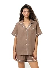Short Sleeve Set, Brown