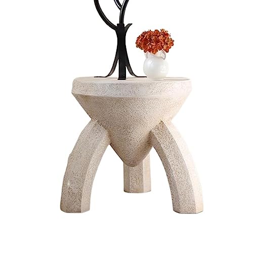 eexbz Sofa Side Table Round Stable with 3 Legs, Small Side Table Retro End Accent Table for Living Room Bedroom Office Small Spaces, 18.8''D x 19.6''H Sofas for Living Room