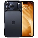 【米軍MIL規格・指紋防止】CASEKOO iPhone 17 Pro 用 ケース 耐衝撃 滑り止め 指紋防止 米軍MIL規格 マット仕上げ ストラップホール付き 黄変防止 耐久性 カバー ワイヤレス充電対応 いphone17pro 用ケース 6.3 インチ(マットブラック)