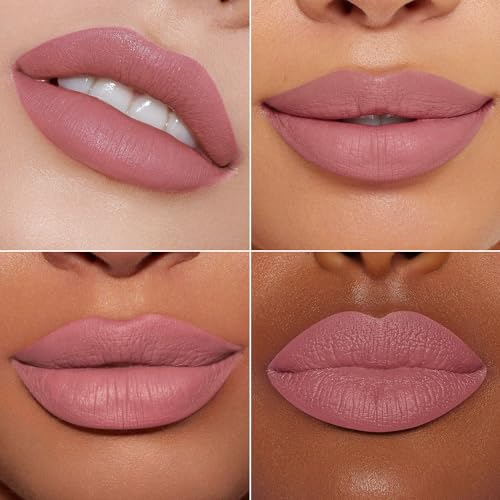 Image of MAKI YIKA 3Pc Matte Liquid Lipstick Set Red Pink Nude Lipsticks for Women