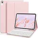 Clavier magnétique amovible et batterie longue durée : le clavier magnétique pour iPad et l'étui sont séparés, magnétiquement attachés, le clavier peut être retiré de l'étui. Si vous n'en avez pas besoin, vous pouvez retirer le clavier. Connexion Bluetooth facile à utiliser. Clavier pour iPad 10e génération avec batterie Li-ion intégrée de qualité supérieure avec économie d'énergie, charge complète de 2,5 à 3 heures, fonctionne pendant au moins 70 heures, veille pendant 90 jours. Pas besoin de remplacer la batterie.