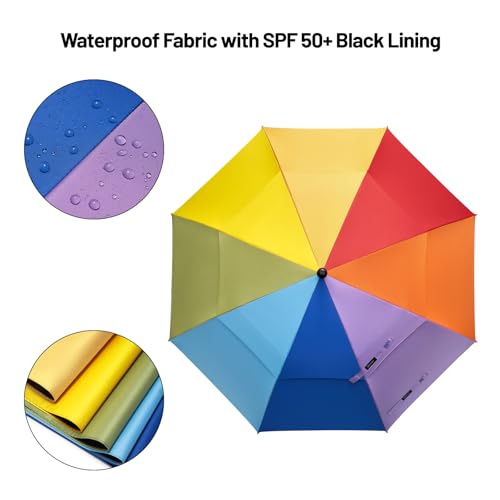 Image of G4Free 47 /54 /62 /68 Inch UV Protection Golf Umbrella Auto Open Vented Double Canopy Oversize Extra Large Windproof Sun Rain Umbrellas