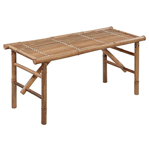 Banc de jardin pliable avec coussin confortable pour balcon et parc - 2