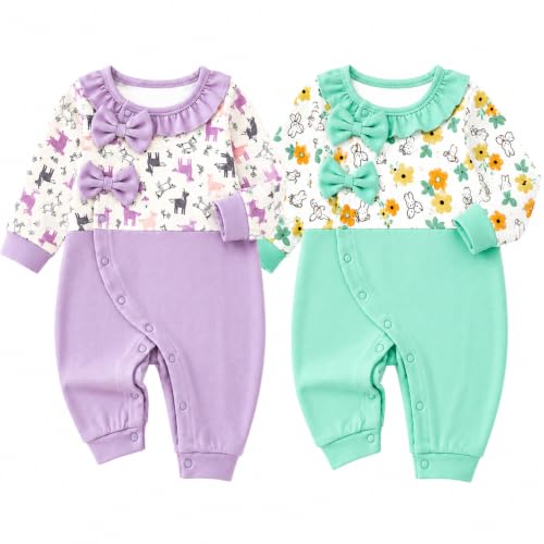 Image of EIO 100% Cotton Rompers Sleepsuits Jumpsuit Night Suits for Infants Newborn Baby Boys & Girls