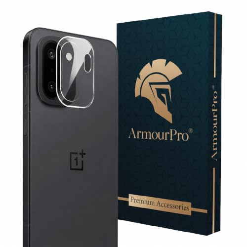 Image of ArmourPro Premium Camera Lens Protector Tempered Glass Compatible for OnePlus 15R With Edge To Edge Camera Coverage| Crystal Clear