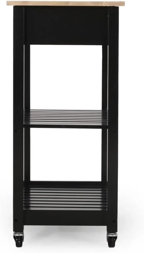 Kitchen Cart Wood Furniture with Storage Drawer Shelving Wheels