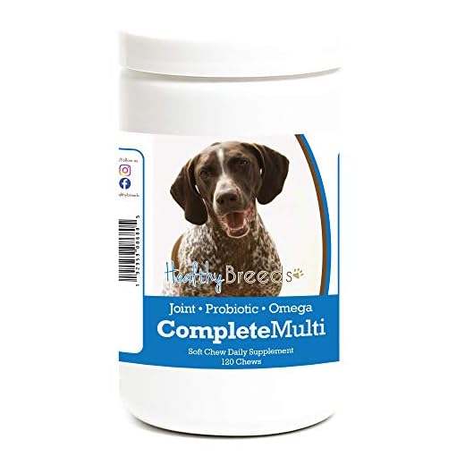 Healthy Breeds German Shorthaired Pointer All in One Multivitamin Soft Chew 120 Count