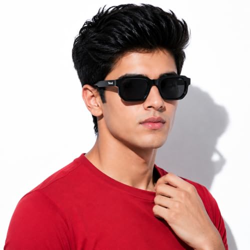 Image of Stood Square Sunglasses | UV Protected | Polycarbonate Frame | Shiny Finish | Men & Women | SG-STD0025