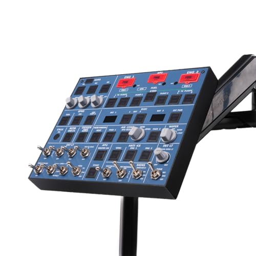 Image of YounggDiy Flight Simulator Control Panel Kit, Home Cockpit A107 Light OVHOverhead-Panel Compatible with Windows Games, Supports Major Airplane Models (Upgraded V3.1