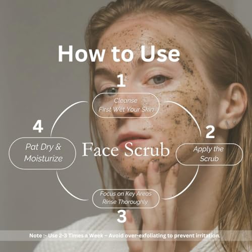 Image of Khadi De-Tan Face Scrub 100 gm | Exfoliating Scrub with Aloe Vera & Cherry | Moisturises & Brightens Skin | For Pigmentation & Dark Spots | All Skin Types | Tan Removal Scrub for Men & Women